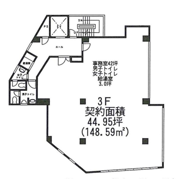 山口ビル3F 間取り図