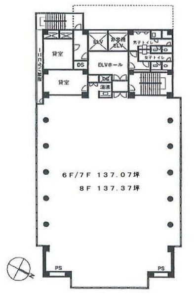 江原ビル7F 間取り図