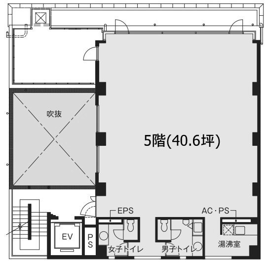 トリオ赤坂ビル5F 間取り図