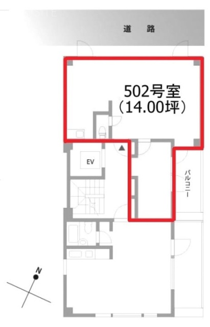 オークラビル502 間取り図