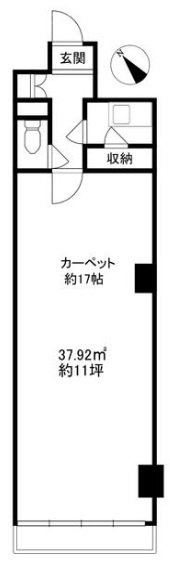 サンロイヤル五反田402 間取り図