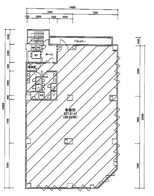 テェアーカテリーナ3F 間取り図