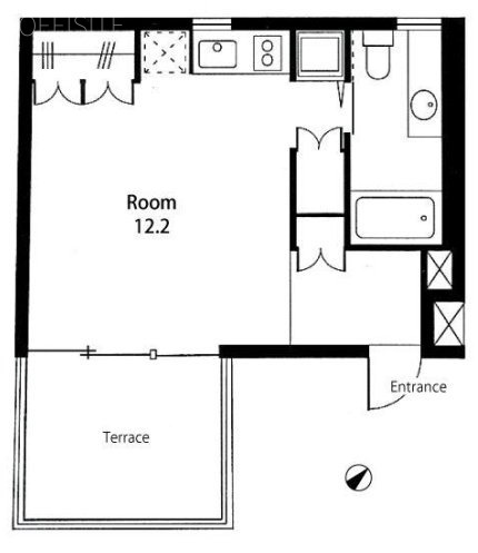 クレインコート1F 間取り図