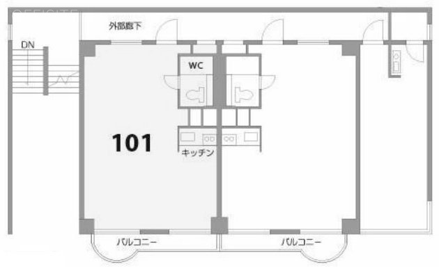 Uビル101 間取り図