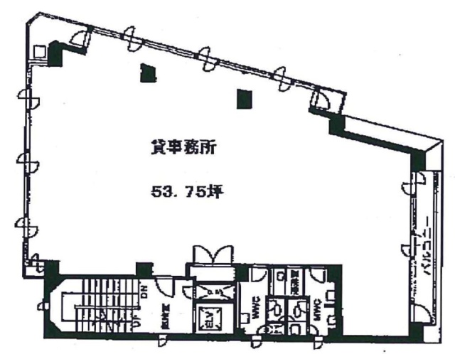 松涛栄光ビル3F 間取り図