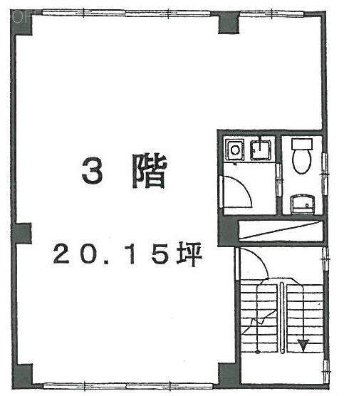 登玖力ビル3F 間取り図