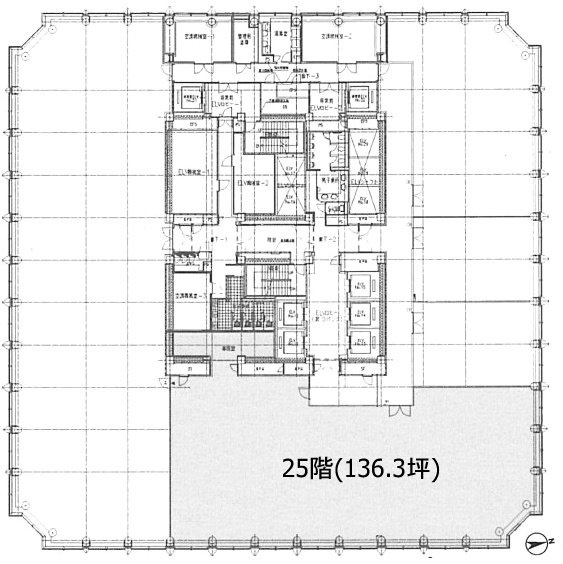 愛宕グリーンヒルズMORIタワー25F 間取り図