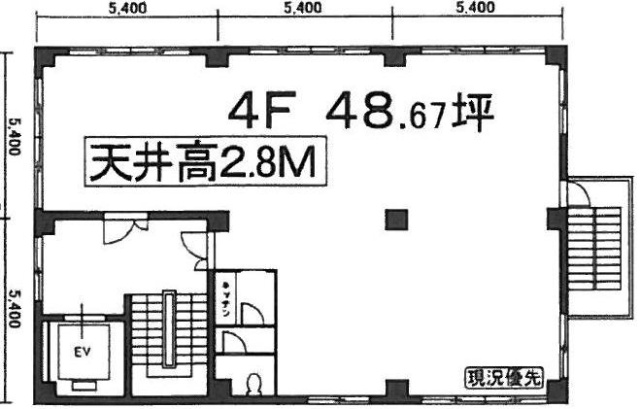町原ビル4F 間取り図
