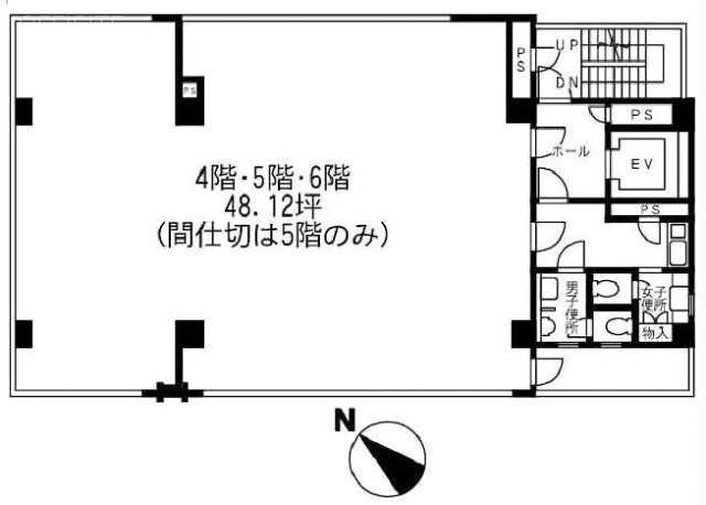 横浜西口藤澤ビル6F 間取り図