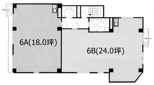 赤坂スクエアビルB 間取り図