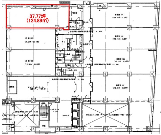 サウス・コア1F 間取り図