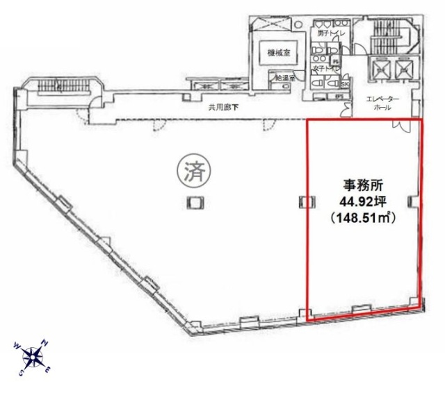 メットライフ川崎ビル8F 間取り図