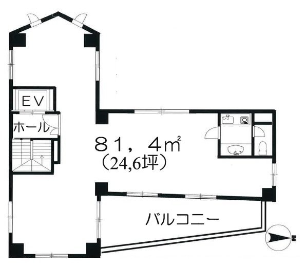 浜谷第7ビル4F 間取り図