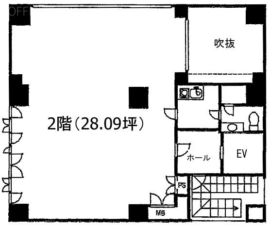 共栄入谷ビル2F 間取り図