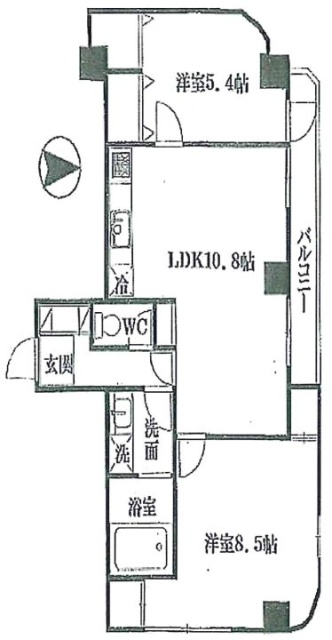 アークシティ池袋802 間取り図