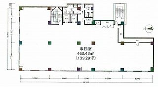 ラウンドクロス三田2F 間取り図