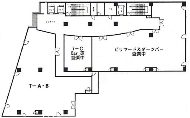 鶴川インペリアルビル7F 間取り図