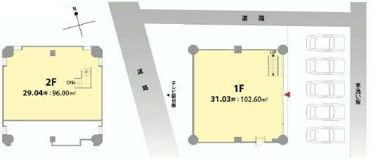 イケガミ六本木ビル1F~2F 間取り図
