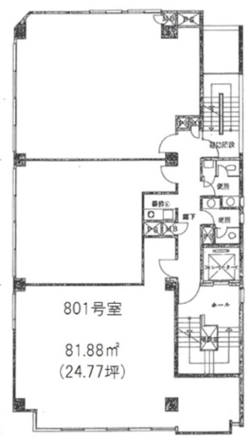 三善ビル801 間取り図