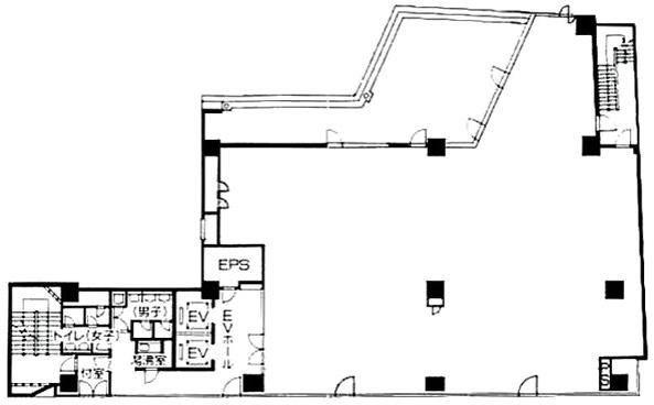 アクア白山ビル5F 間取り図