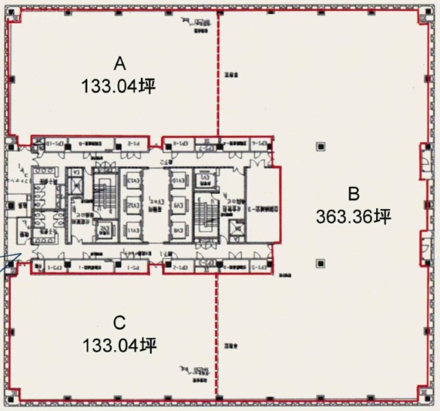 品川シーサイドサウスタワー12F 間取り図