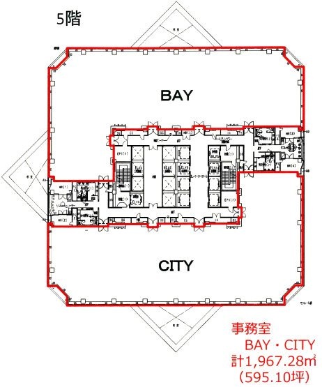 シーバンスN館5F 間取り図