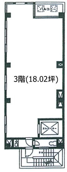 松の翠ビル3F 間取り図