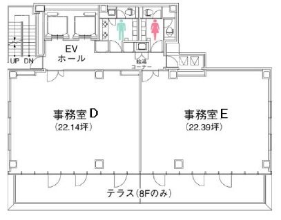 クロスオフィス渋谷MedioD 間取り図