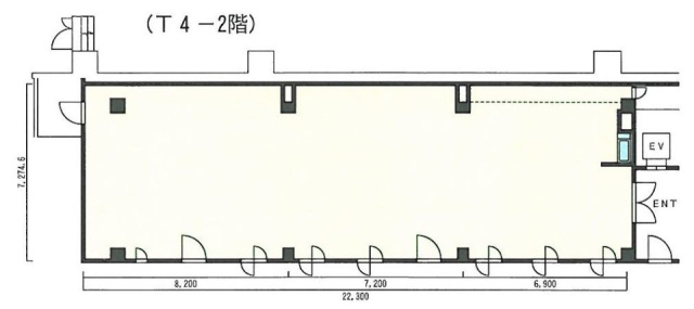 寺田東品川ビルT4 間取り図