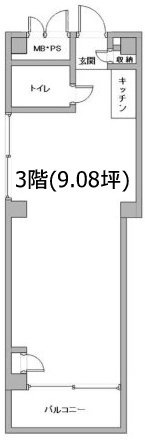 ソフトタウン白金3F 間取り図