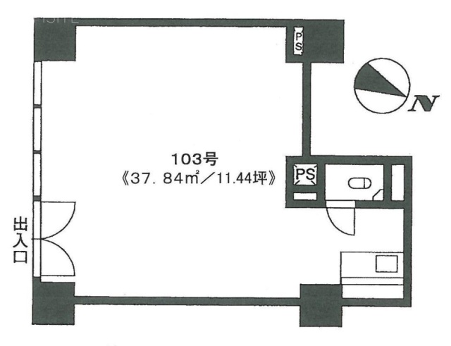 銀座ダイヤハイツ103 間取り図