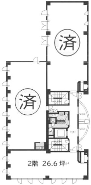 ルート上高井戸ビルC 間取り図