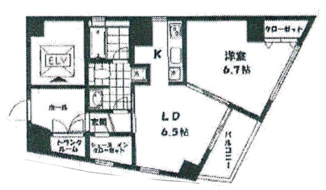イルヴィアーレ神田小川町501 間取り図