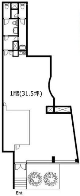 ラミアール門前仲町1F 間取り図
