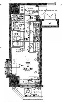 パレステュディオ五反田STATION FRONT3F 間取り図