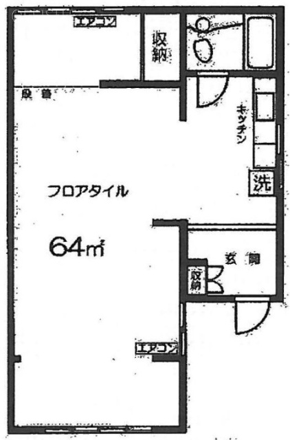 ハイツ太陽ビル1F 間取り図
