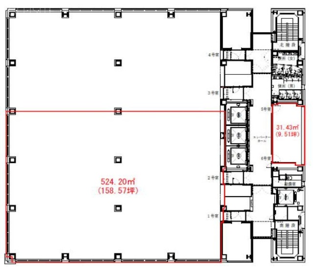 日比谷ダイビル18F 間取り図