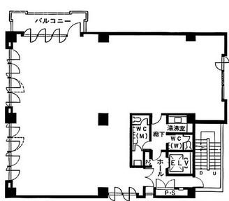 東池袋織本ビル2F 間取り図