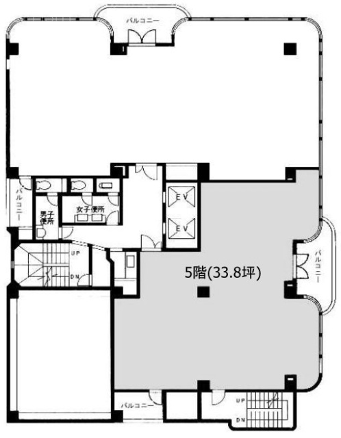 横浜エム・エスビル5F 間取り図