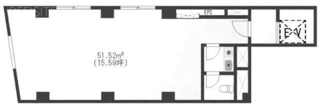 竹内ビル6F 間取り図