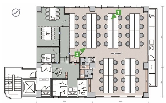 エスラ原宿ビル4F 間取り図