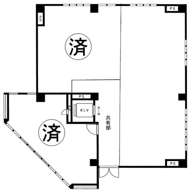 20山秀ビル4F 間取り図