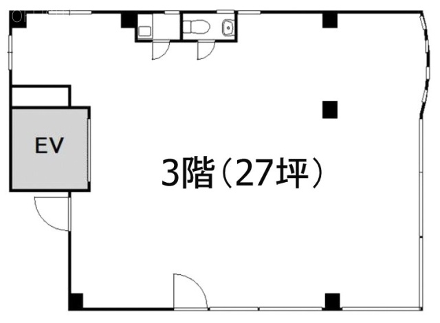 中村ビル3F 間取り図