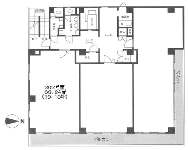 若林ビル303 間取り図