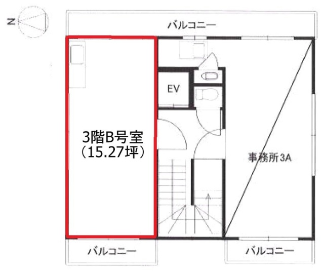 酒井ビルB 間取り図