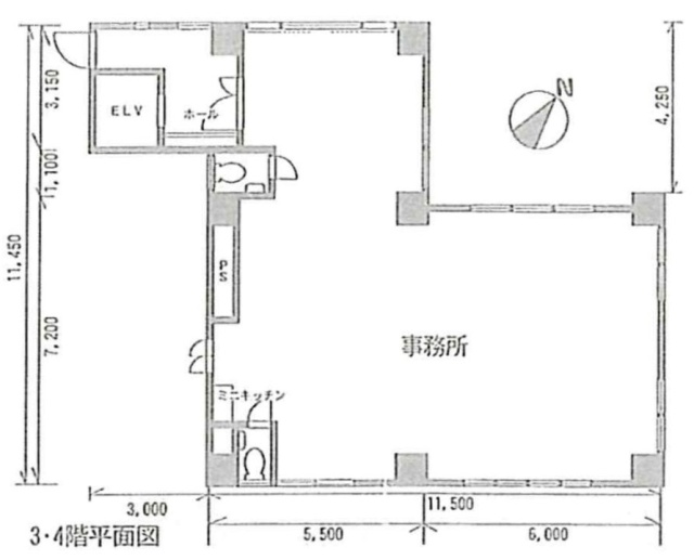 吉村ビル3F 間取り図