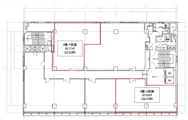 野村不動産溜池ビルA 間取り図