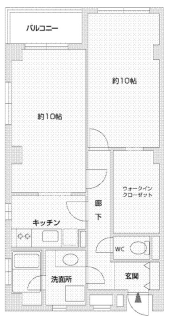 パティオ原宿202 間取り図