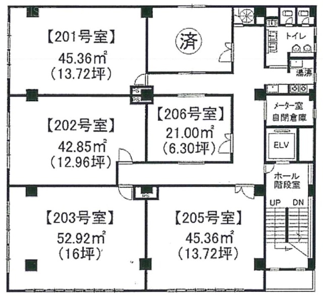 後藤相互ビル203 間取り図