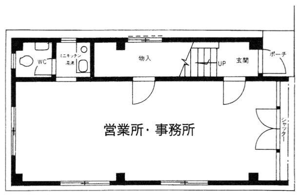 栗原ビル1F 間取り図